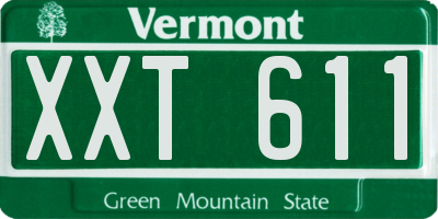 VT license plate XXT611