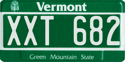 VT license plate XXT682