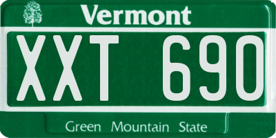 VT license plate XXT690