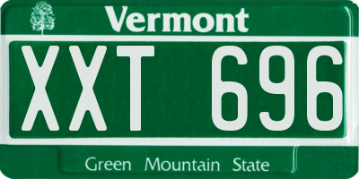 VT license plate XXT696