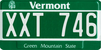 VT license plate XXT746