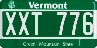 VT license plate XXT776