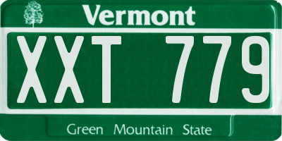 VT license plate XXT779