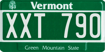 VT license plate XXT790