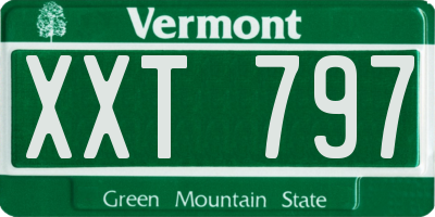 VT license plate XXT797