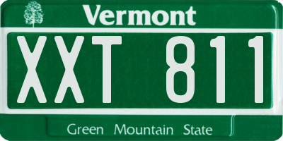 VT license plate XXT811