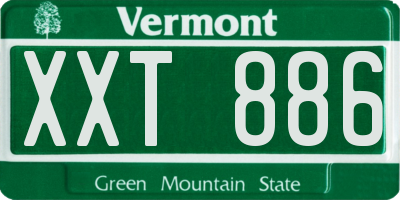 VT license plate XXT886