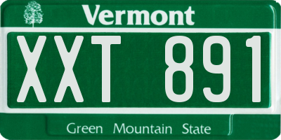 VT license plate XXT891