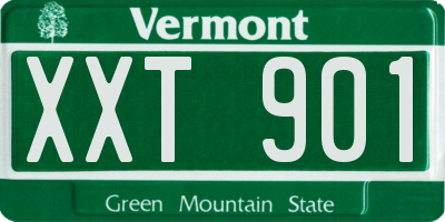 VT license plate XXT901