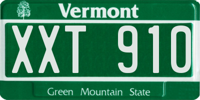 VT license plate XXT910