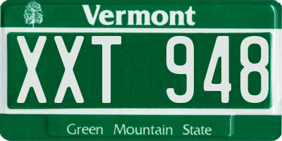 VT license plate XXT948