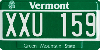 VT license plate XXU159