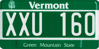 VT license plate XXU160
