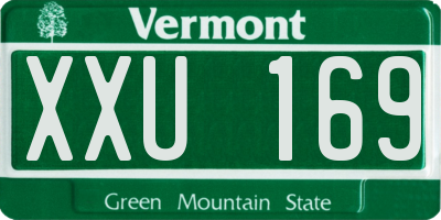 VT license plate XXU169