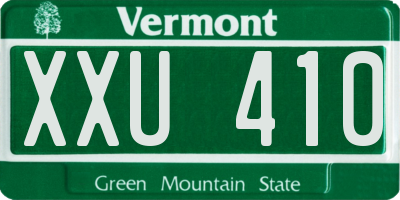 VT license plate XXU410