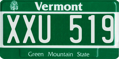 VT license plate XXU519