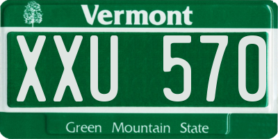 VT license plate XXU570
