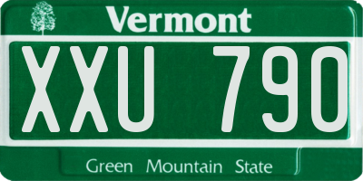 VT license plate XXU790