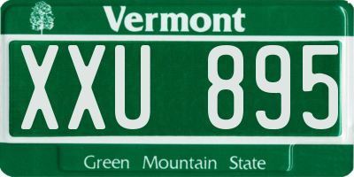 VT license plate XXU895