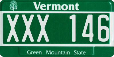 VT license plate XXX146
