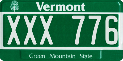 VT license plate XXX776