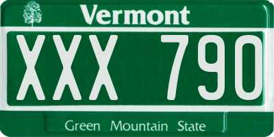 VT license plate XXX790