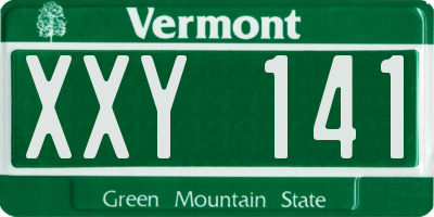 VT license plate XXY141
