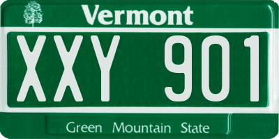 VT license plate XXY901