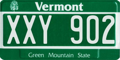 VT license plate XXY902