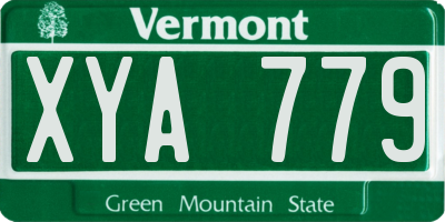 VT license plate XYA779