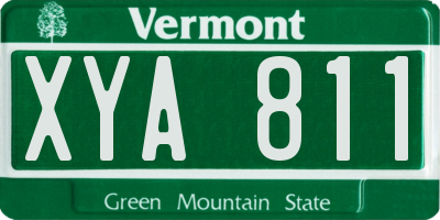 VT license plate XYA811