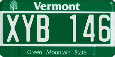 VT license plate XYB146