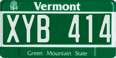 VT license plate XYB414