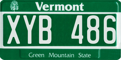 VT license plate XYB486