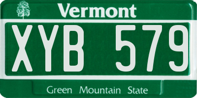 VT license plate XYB579