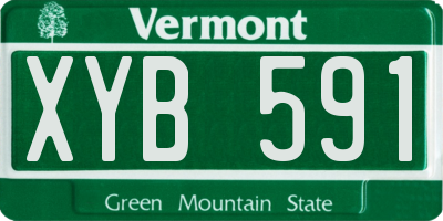 VT license plate XYB591