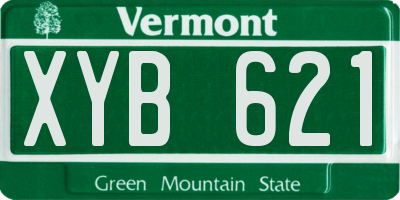 VT license plate XYB621