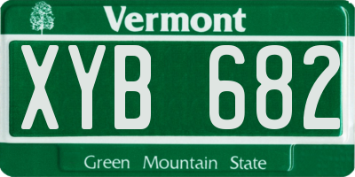 VT license plate XYB682