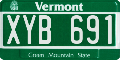 VT license plate XYB691