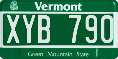 VT license plate XYB790