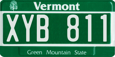 VT license plate XYB811