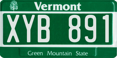 VT license plate XYB891