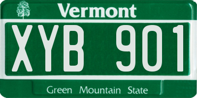 VT license plate XYB901