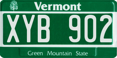 VT license plate XYB902