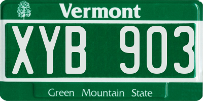 VT license plate XYB903