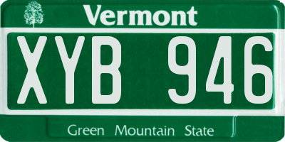 VT license plate XYB946