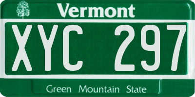 VT license plate XYC297