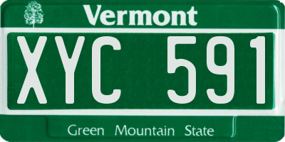 VT license plate XYC591