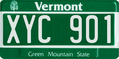 VT license plate XYC901