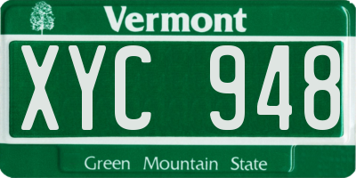 VT license plate XYC948